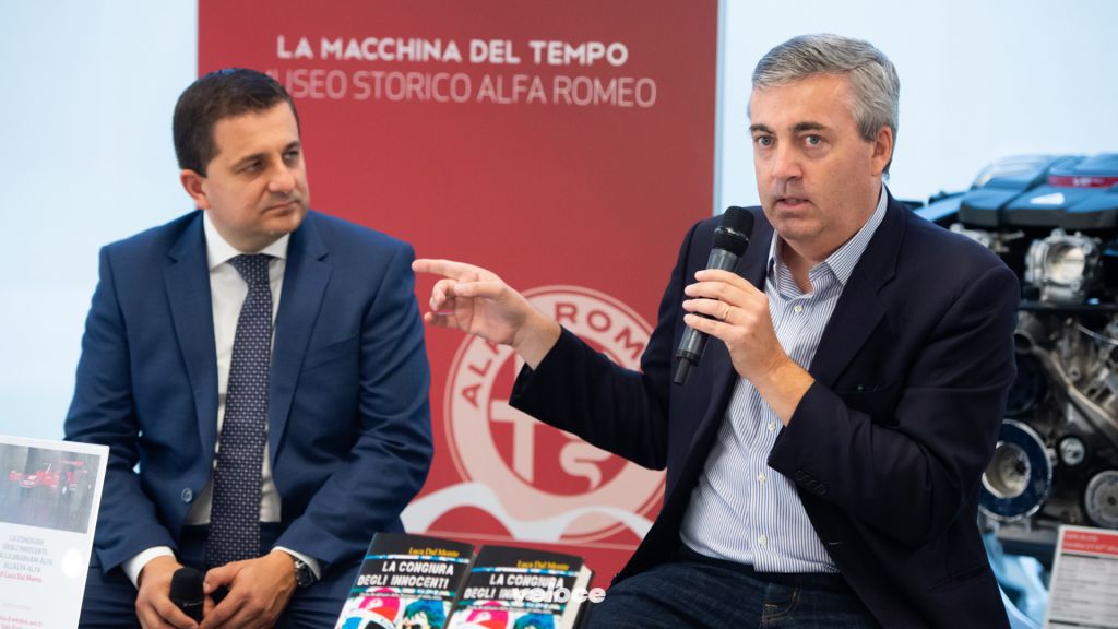 Lorenzo Ardizio, curatore Museo Storico Alfa Romeo & Luca Dal Monte, autore de La congiura degli innocenti Lorenzo Ardizio, curatore Museo Storico Alfa Romeo & Luca Dal Monte, autore de La congiura degli innocenti