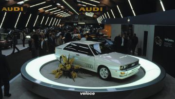 The start: First Audi quattro was presented at the Geneva Motors The start: First Audi quattro was presented at the Geneva Motors