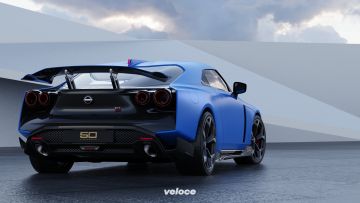 Nissan GT-R50 by Italdesign production rendering Blue RR