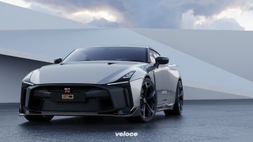 Nissan GT-R50 by Italdesign production rendering Silver FR