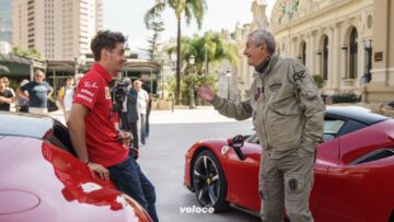 Charles Leclerc Claude Lelouch Ferrari SF90 Stradale