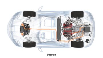 Ferrari SF90 Stradale schema tecnico