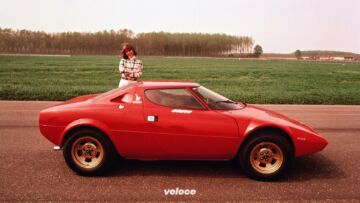 lancia stratos rossa vista laterale lancia stratos rossa vista laterale