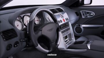 The Aston Martin V12 Vanquish interior 2001 The Aston Martin V12 Vanquish interior 2001