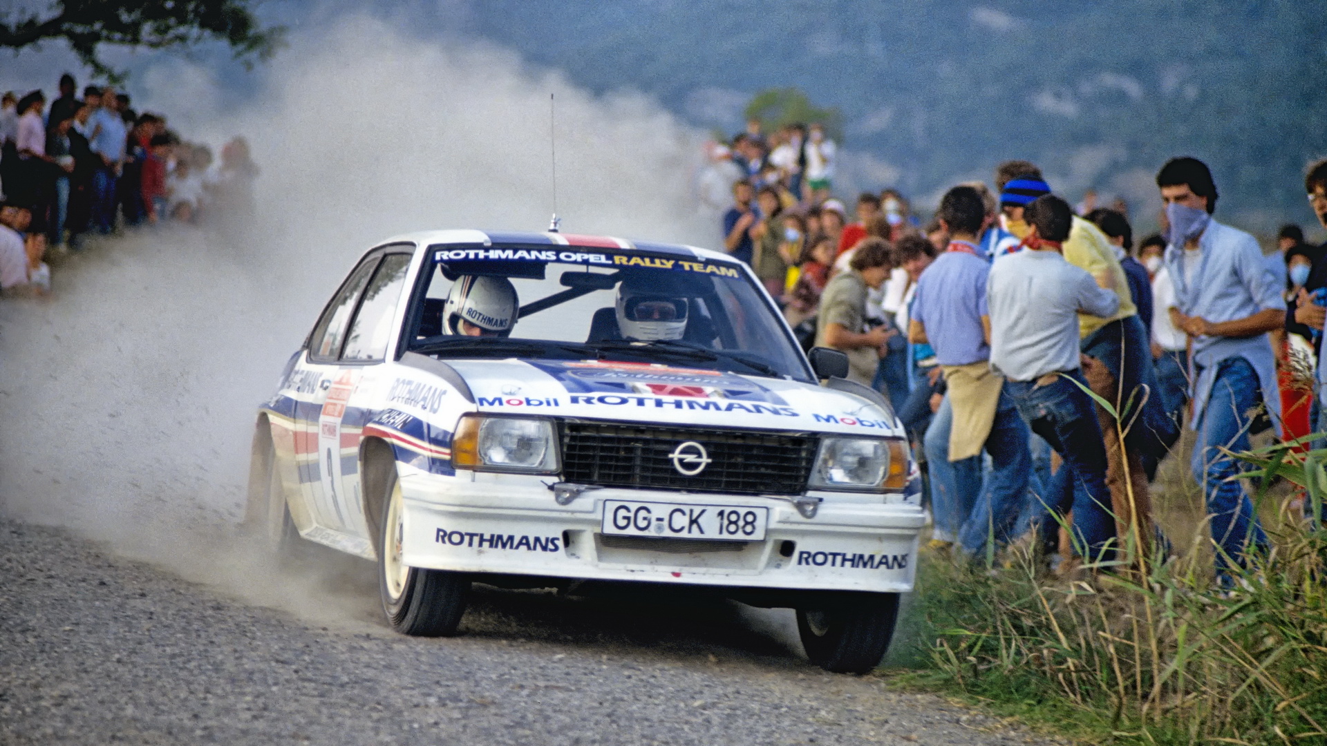 Röhrl/Geistdörfer im Opel Ascona 400, Rallye San Remo 1982 Röhrl/Geistdörfer im Opel Ascona 400, Rallye San Remo 1982