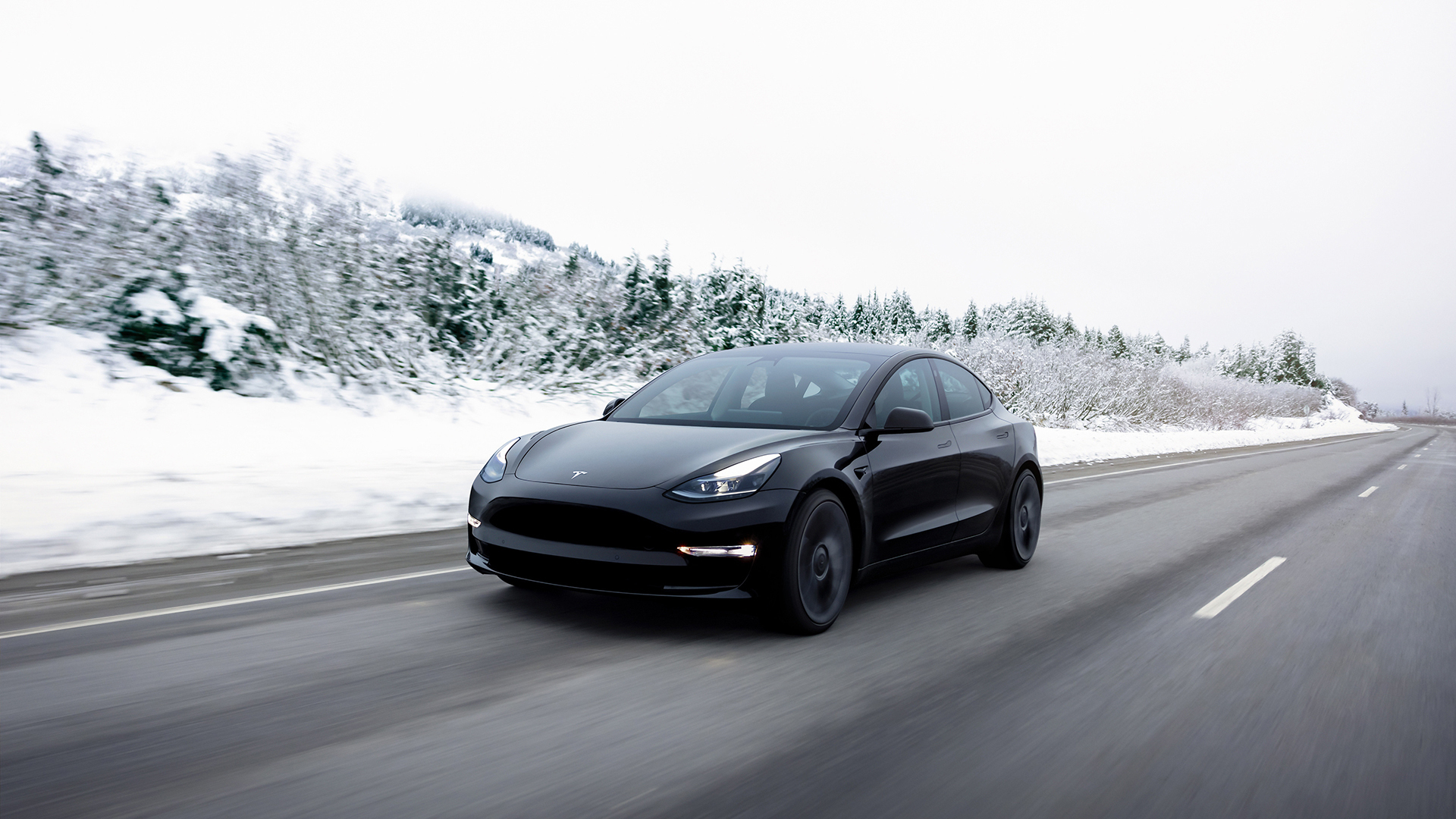 Tesla Model 3 inverno