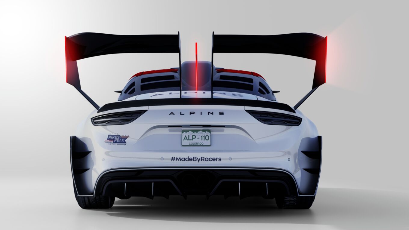 Quell’arrampicatrice dell’Alpine A110 Pikes Peak Quell’arrampicatrice dell’Alpine A110 Pikes Peak