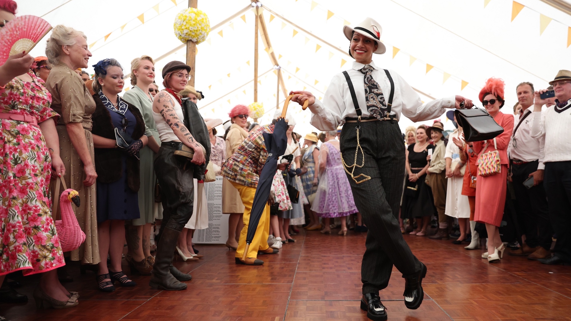 Best Dressed at the 2023 Goodwood Revival. Ph. by PA.