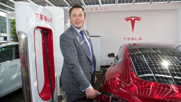 CEOElonMuskatfirstUKSupercharger CEOElonMuskatfirstUKSupercharger