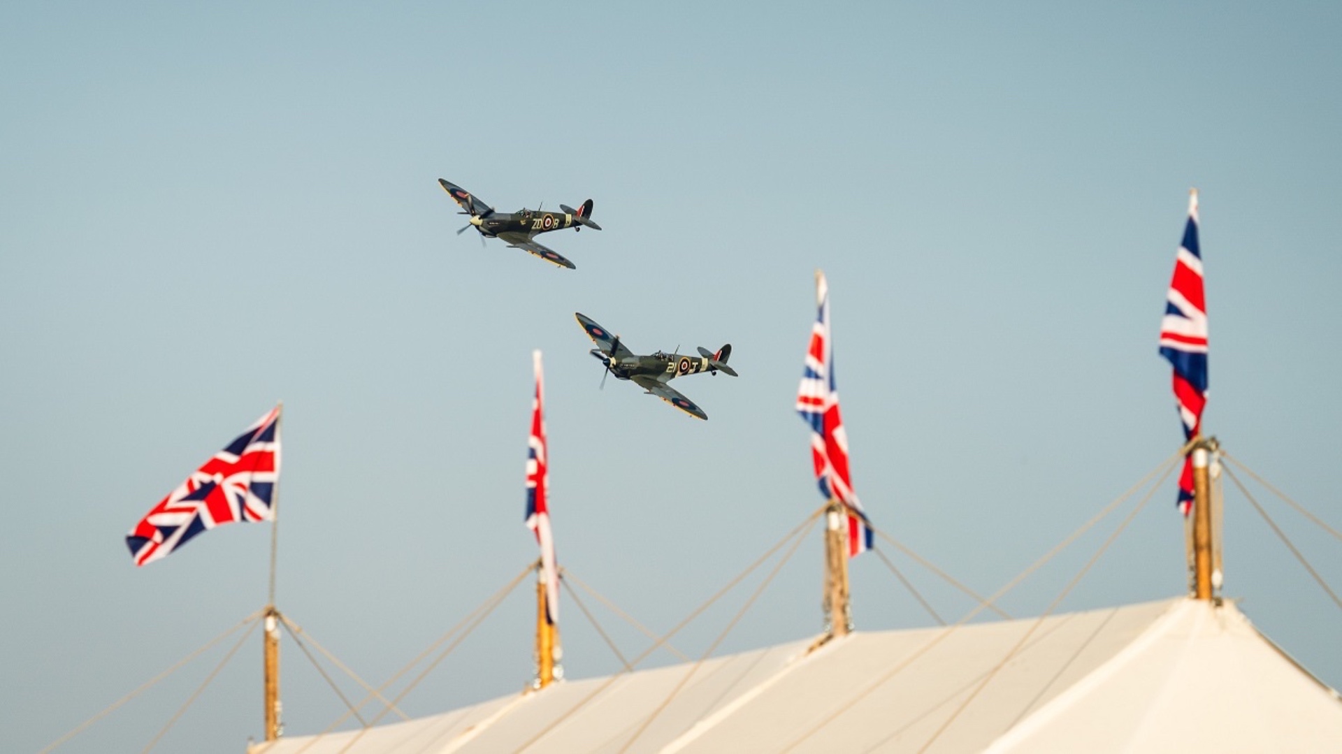 High in the sky at the 2023 Goodwood Revival. Ph. by Jordan Butters.