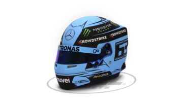 Mini-Helmets-Bell-GEORGE RUSSEL MINI 2023 - Three Quarters View