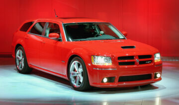 2008 Dodge Magnum SRT8 NAIAS World Debut
Detroit Ð January 9, 2007 ÐChrysler Group introduced the new 2008 Dodge Magnum SRT8 here at the North American International Auto Show today. The 2008 Dodge Magnum SRT8 is more menacing than ever with a completely redesigned hood, grille, front fascia and functional performance hood scoop. Equipped with a 425-horsepower HEMI V-8 engine, the Dodge Magnum SRT8 goes from 0-60 mph in about 5 seconds. (Joe Wilssens photo) For more information contact Kerrey Kerr at 248-512-0315 or Todd Goyer at 248-512-0041. 2008 Dodge Magnum SRT8 NAIAS World Debut
Detroit Ð January 9, 2007 ÐChrysler Group introduced the new 2008 Dodge Magnum SRT8 here at the North American International Auto Show today. The 2008 Dodge Magnum SRT8 is more menacing than ever with a completely redesigned hood, grille, front fascia and functional performance hood scoop. Equipped with a 425-horsepower HEMI V-8 engine, the Dodge Magnum SRT8 goes from 0-60 mph in about 5 seconds. (Joe Wilssens photo) For more information contact Kerrey Kerr at 248-512-0315 or Todd Goyer at 248-512-0041.