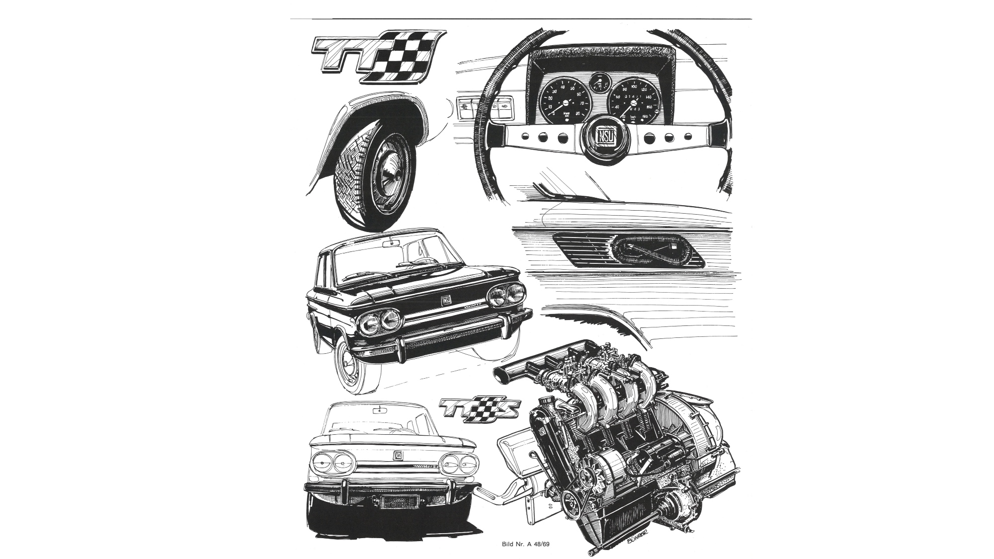 I dettagli della NSU TT e NSU TTS. I dettagli della NSU TT e NSU TTS.