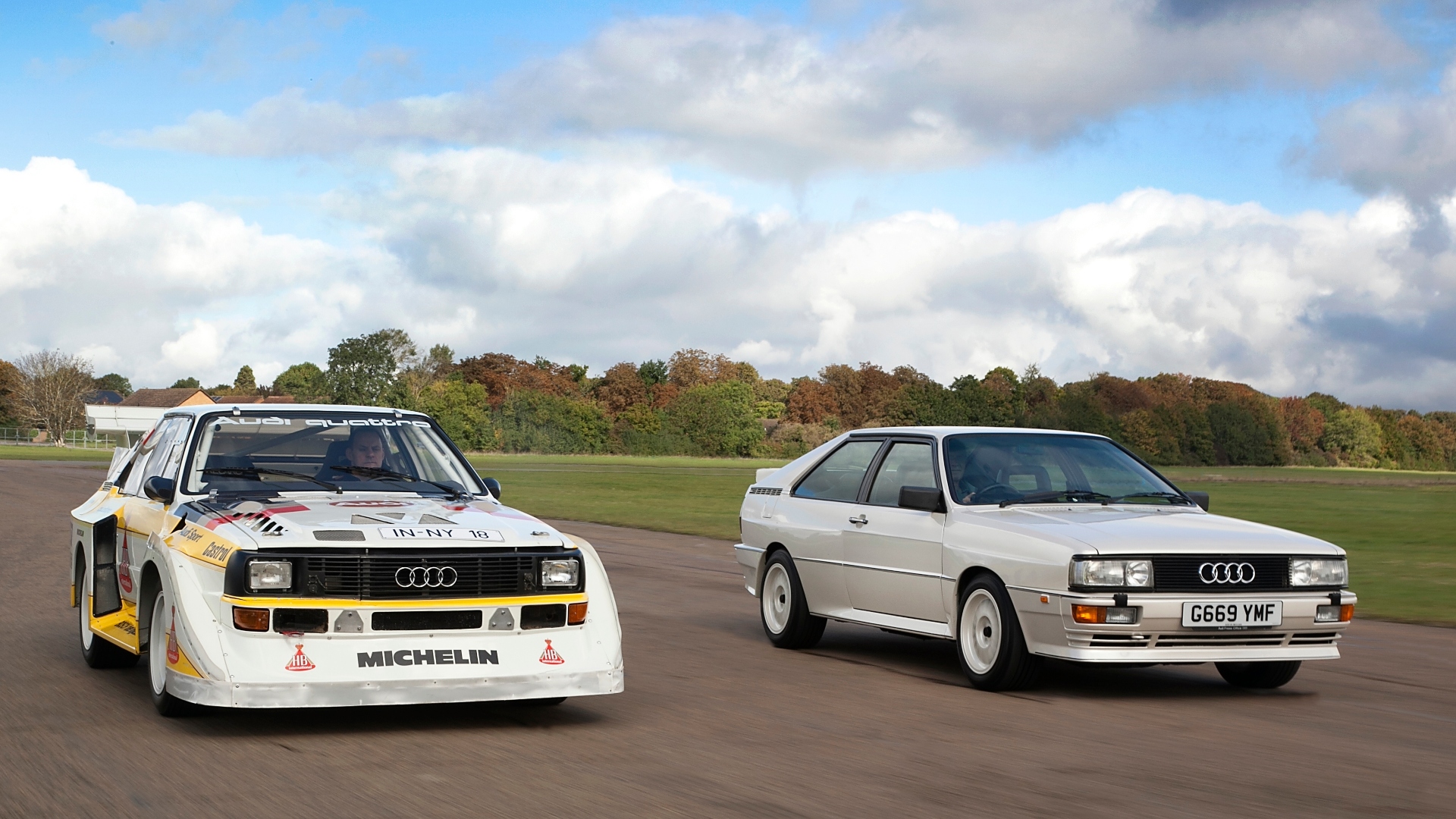1985 Audi sport Quatrro S1 Group B Rally car and 1991 Quattro 20v 1991