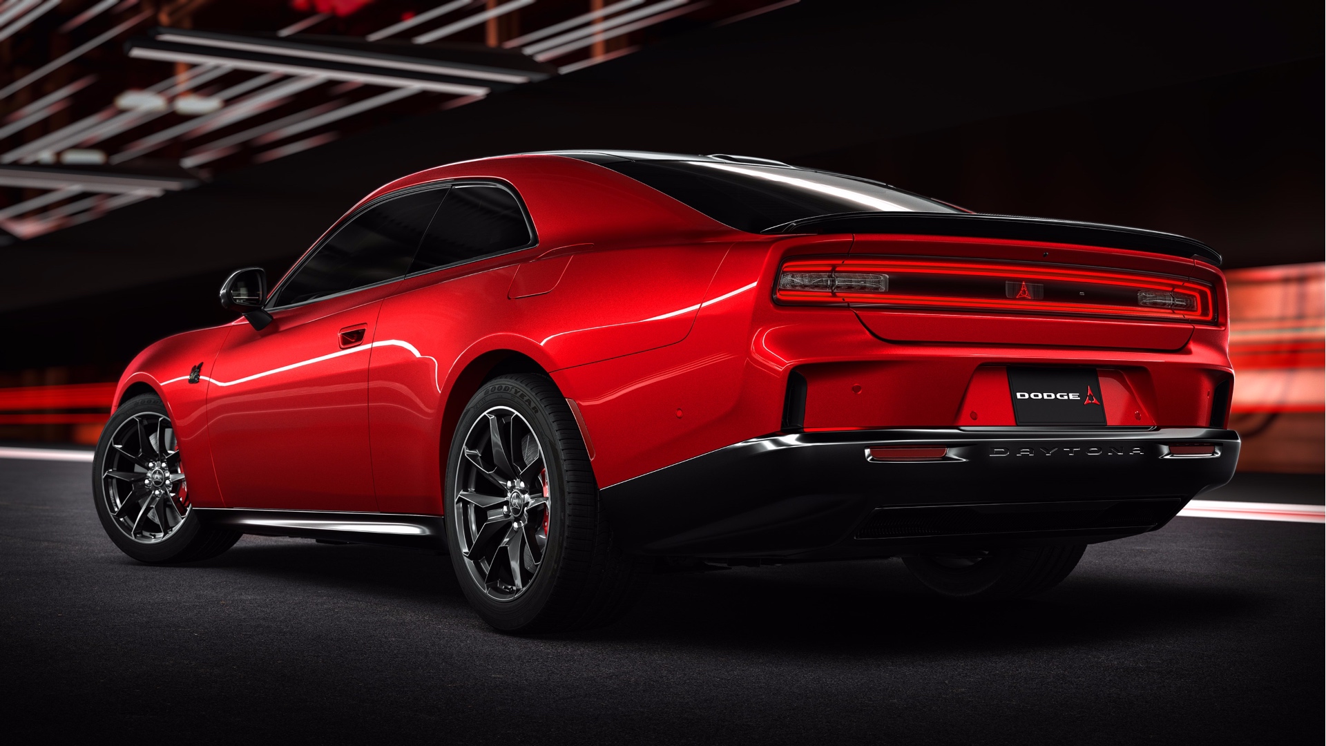 All-new Dodge Charger Daytona Scat Pack, shown in Redeye exterior color. All-new Dodge Charger Daytona Scat Pack, shown in Redeye exterior color.