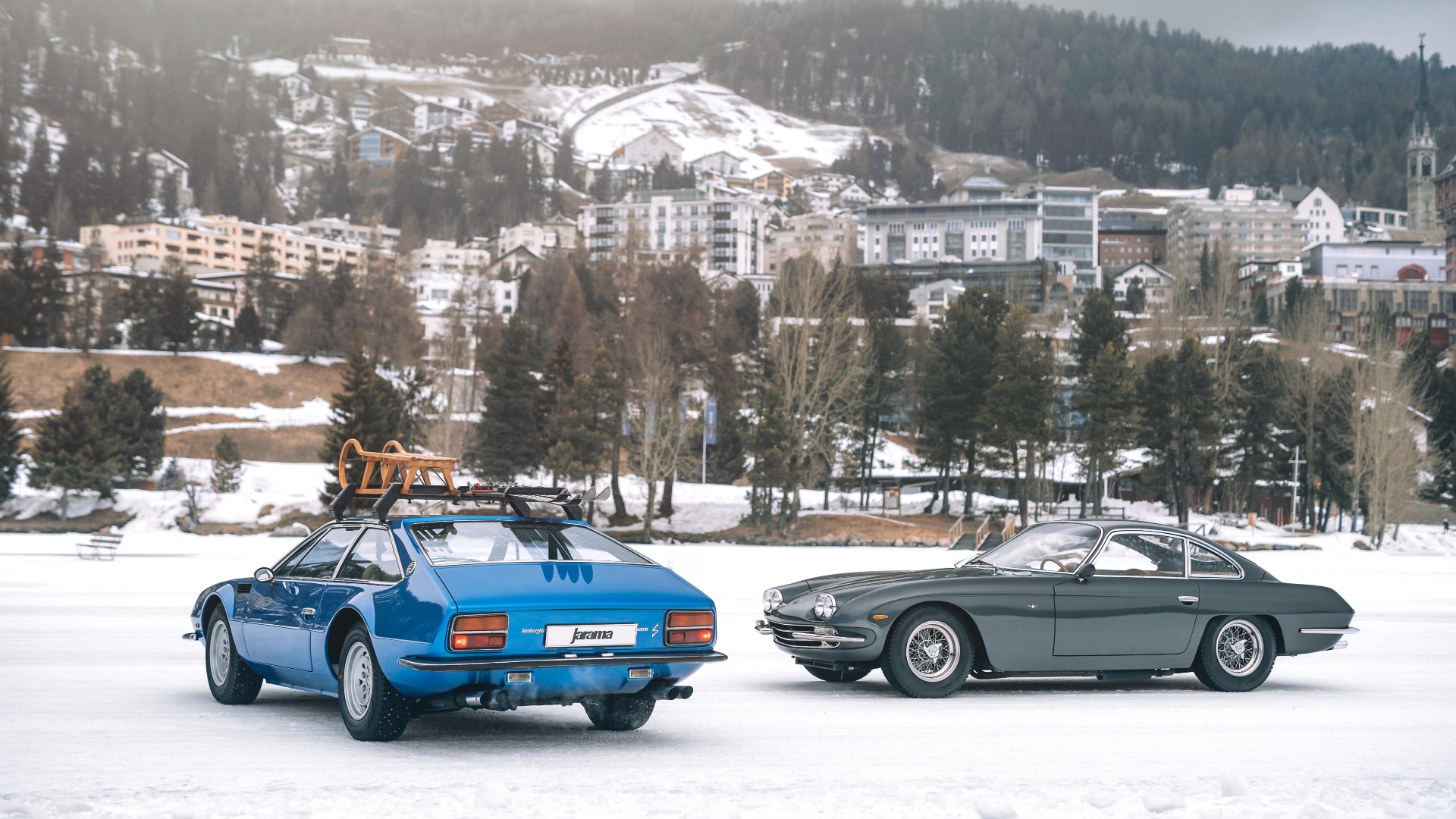 Lamborghini 400 GT e Jarama, regine delle nevi
