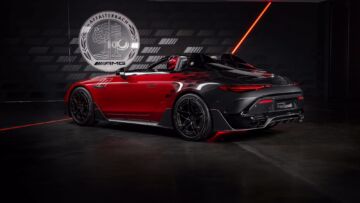 2024 / Concept Mercedes-AMG PureSpeed / Exterieurfarbe Le Mans Rot & graphitgrau Metallic // 2024 / Concept Mercedes-AMG PureSpeed / exterieur color Le Mans red & graphitgrey metallic