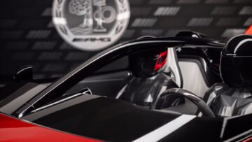 2024 / Concept Mercedes-AMG PureSpeed / Exterieurfarbe Le Mans Rot & graphitgrau Metallic // 2024 / Concept Mercedes-AMG PureSpeed / exterieur color Le Mans red & graphitgrey metallic