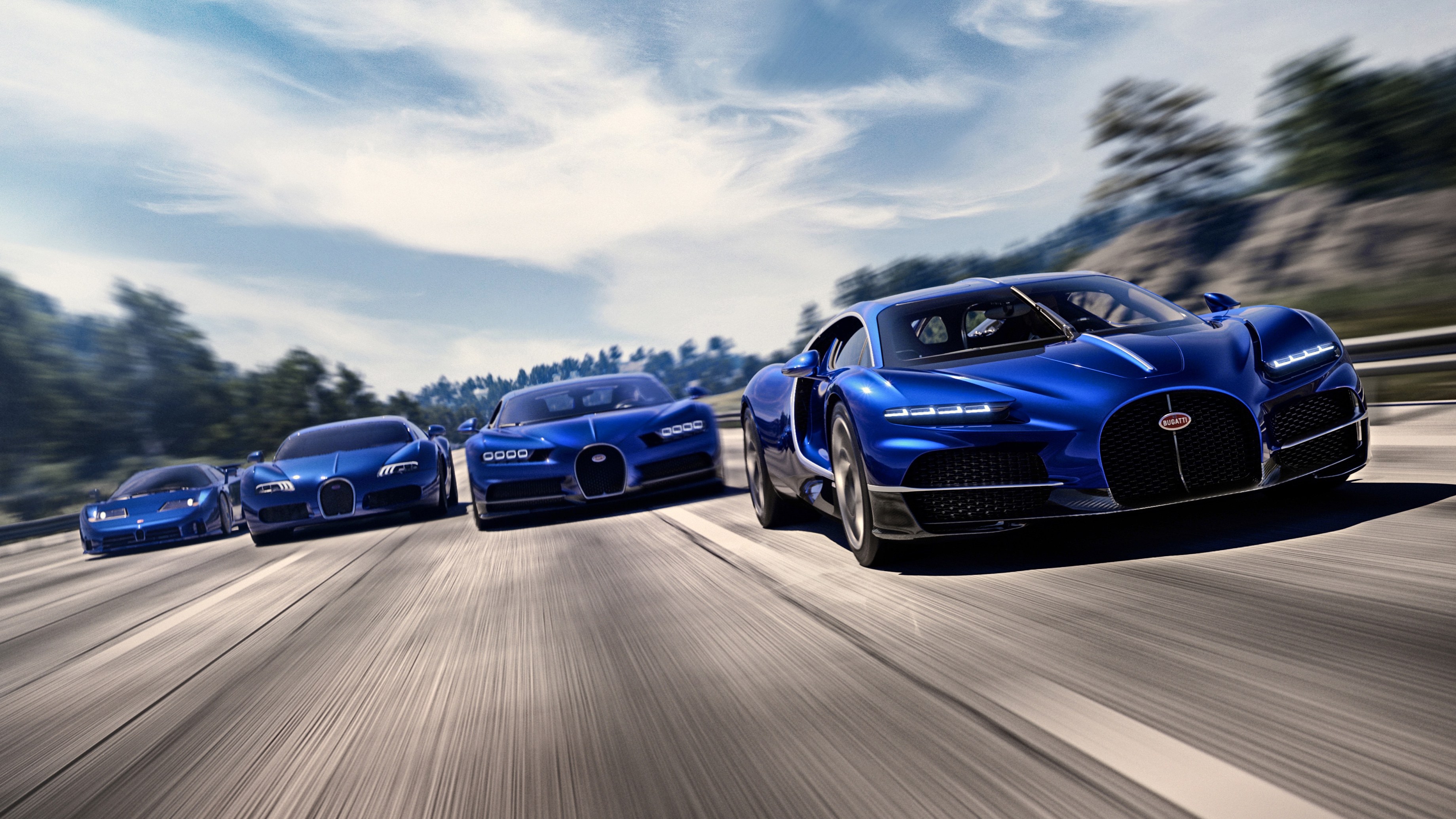 Bugatti, le hypercar dalla EB110 a oggi