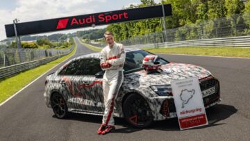Racing and development driver Frank Stippler sets lap record with new Audi RS 3 preproduction model Racing and development driver Frank Stippler sets lap record with new Audi RS 3 preproduction model