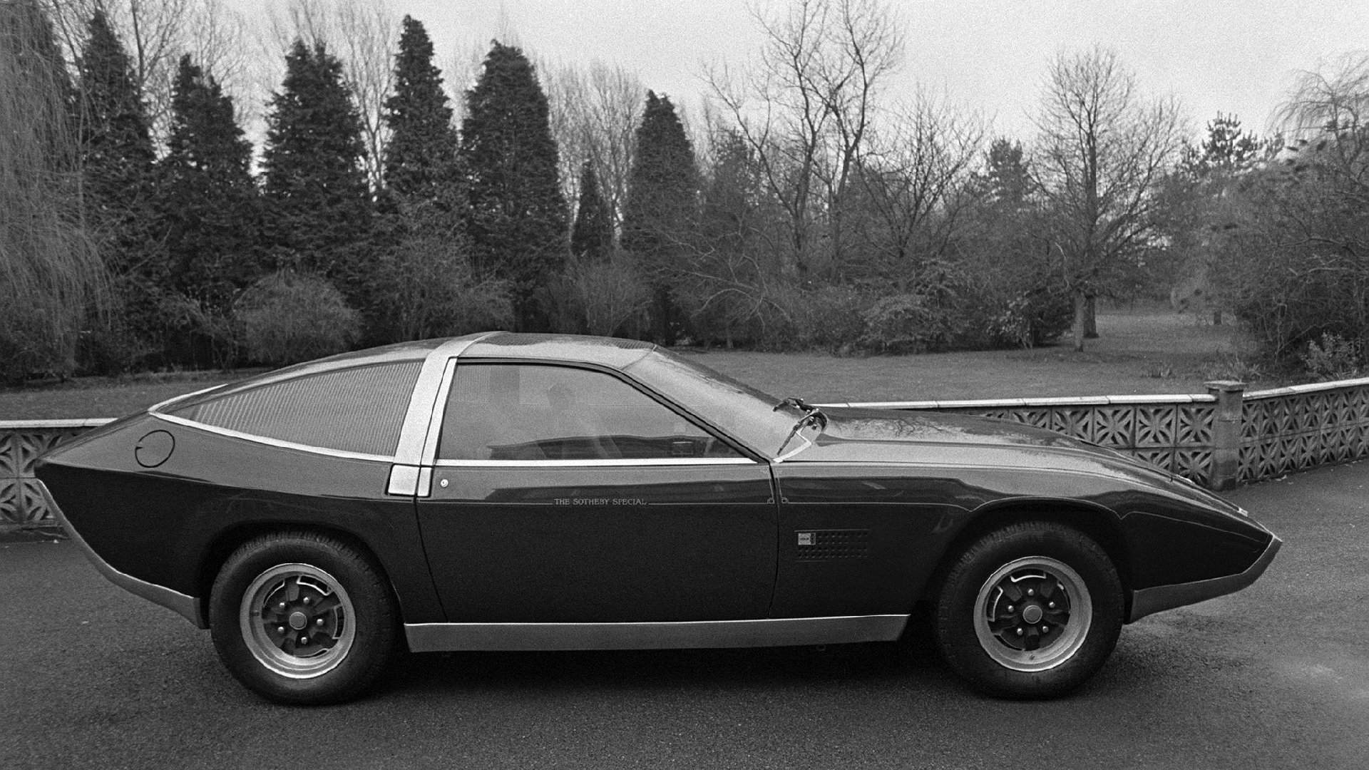 London, England, 20th December 1971, The new "Ogle" Aston Martin Sports car