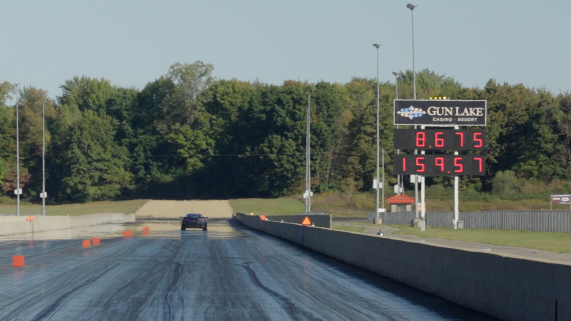 Corvette ZR1X completes the quarter mile in 8.675s at 159.57 mph.
